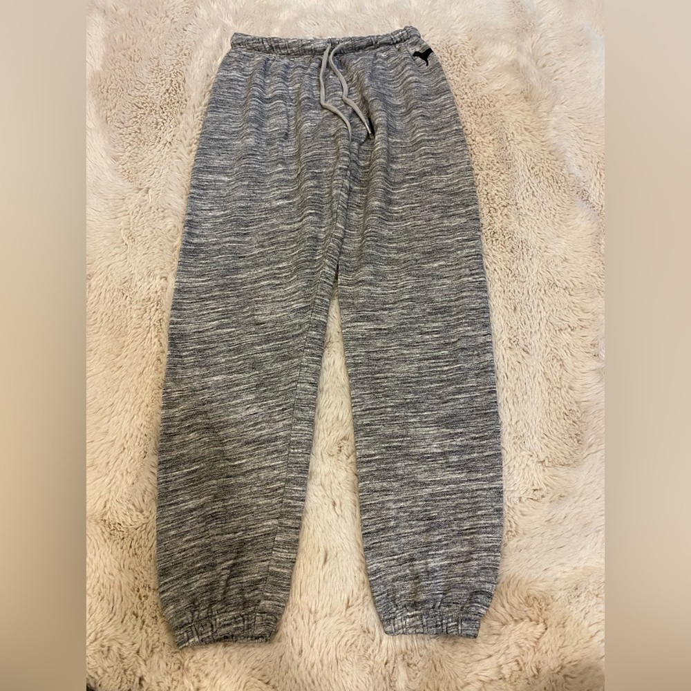 Heathered Gray PINK Sweatpants